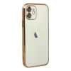 Mey İthalat®   iPhone 12 Kılıf  Lensli Silikon - Gold