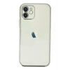Mey İthalat®   iPhone 12 Kılıf  Lensli Silikon - Gümüş