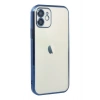 Mey İthalat®   iPhone 12 Kılıf  Lensli Silikon - Lacivert