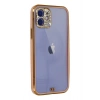 Mey İthalat®   iPhone 12 Kılıf Liva Taşlı Silikon - Pembe