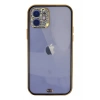 Mey İthalat®   iPhone 12 Kılıf Liva Taşlı Silikon - Siyah