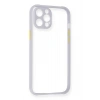 Mey İthalat®   iPhone 12 Kılıf Miami Şeffaf Silikon - Lila