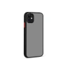 Mey İthalat®   iPhone 12 Kılıf Montreal Silikon Kapak - Siyah