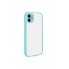 Mey İthalat®   iPhone 12 Kılıf Montreal Silikon Kapak - Turkuaz