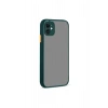Mey İthalat®   iPhone 12 Kılıf Montreal Silikon Kapak - Yeşil