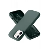 Mey İthalat®   iPhone 12 Kılıf Nano içi Kadife Silikon - Koyu Yeşil