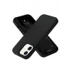 Mey İthalat®   iPhone 12 Kılıf Nano içi Kadife Silikon- Siyah