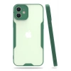 Mey İthalat®   iPhone 12 Kılıf Platin Silikon - Yeşil