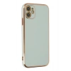 Mey İthalat®   iPhone 12 Kılıf Volet Silikon - Açık Yeşil