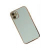 Mey İthalat®   iPhone 12 Kılıf Volet Silikon - Açık Yeşil