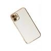 Mey İthalat®   iPhone 12 Kılıf Volet Silikon - Beyaz