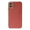 Mey İthalat®   iPhone 12 Kılıf Volet Silikon - Kırmızı