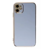 Mey İthalat®   iPhone 12 Kılıf Volet Silikon - Mavi
