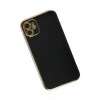 Mey İthalat®   iPhone 12 Kılıf Volet Silikon - Siyah