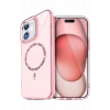 Mey İthalat®   iPhone 12 Live Diamond Magsafe Kapak - Pembe