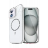 Mey İthalat®   iPhone 12 Live Diamond Magsafe Kapak - Şeffaf