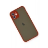 Mey İthalat®   iPhone 12 Mini Kılıf Montreal Silikon Kapak - Kırmızı