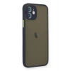 Mey İthalat®   iPhone 12 Mini Kılıf Montreal Silikon Kapak - Lacivert