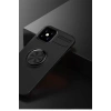 Mey İthalat®   iPhone 12 Mini Kılıf Range Yüzüklü Silikon - Siyah