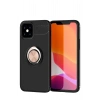 Mey İthalat®   iPhone 12 Mini Kılıf Range Yüzüklü Silikon - Siyah-Gold