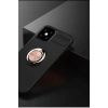 Mey İthalat®   iPhone 12 Mini Kılıf Range Yüzüklü Silikon - Siyah-Gold