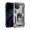 Mey İthalat®   iPhone 12 Mini Kılıf Sofya Yüzüklü Silikon Kapak - Gümüş