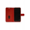 Mey İthalat®   iPhone 12 Mini Kılıf Trend S Plus Kapaklı Kılıf - Kırmızı