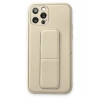 Mey İthalat®   iPhone 12 Pro Kılıf Coco Deri Standlı Kapak - Beyaz