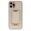 Mey İthalat®   iPhone 12 Pro Kılıf Coco Elit Kapak - Gold