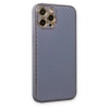 Mey İthalat®   iPhone 12 Pro Kılıf Coco Karbon Silikon - Gri