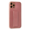 Mey İthalat®   iPhone 12 Pro Kılıf Coco Karbon Standlı Kapak - Pembe