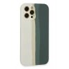 Mey İthalat®   iPhone 12 Pro Kılıf Ebruli Lansman Silikon - Beyaz-Gri