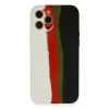 Mey İthalat®   iPhone 12 Pro Kılıf Ebruli Lansman Silikon - Beyaz-Siyah