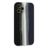 Mey İthalat®   iPhone 12 Pro Kılıf Ebruli Lansman Silikon - Siyah-Lacivert