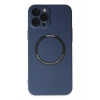 Mey İthalat®   iPhone 12 Pro Kılıf Jack Magneticsafe Lens Silikon - Lacivert