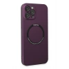 Mey İthalat®   iPhone 12 Pro Kılıf Jack Magneticsafe Lens Silikon - Mürdüm