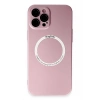 Mey İthalat®   iPhone 12 Pro Kılıf Jack Magneticsafe Lens Silikon - Rose Gold