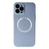 Mey İthalat®   iPhone 12 Pro Kılıf Jack Magneticsafe Lens Silikon - Sierra Blue