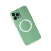 Mey İthalat®   iPhone 12 Pro Kılıf Jack Magneticsafe Lens Silikon - Yeşil