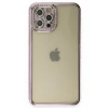Mey İthalat®   iPhone 12 Pro Kılıf Joke Taşlı Silikon - Mor