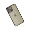 Mey İthalat®   iPhone 12 Pro Kılıf Joke Taşlı Silikon - Siyah
