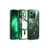 Mey İthalat®   iPhone 12 Pro Kılıf Kross Magneticsafe Kapak - Koyu Yeşil