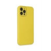 Mey İthalat®   iPhone 12 Pro Kılıf Lansman Glass Kapak - Sarı