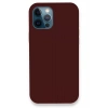 Mey İthalat®   iPhone 12 Pro Kılıf Lansman Legant Silikon - Bordo