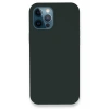 Mey İthalat®   iPhone 12 Pro Kılıf Lansman Legant Silikon - Koyu Yeşil