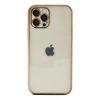 Mey İthalat®   iPhone 12 Pro Kılıf  Lensli Silikon - Gold