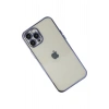 Mey İthalat®   iPhone 12 Pro Kılıf  Lensli Silikon - Mor