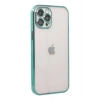 Mey İthalat®   iPhone 12 Pro Kılıf  Lensli Silikon - Yeşil