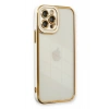 Mey İthalat®   iPhone 12 Pro Kılıf Liva Lens Silikon - Beyaz