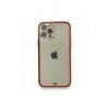 Mey İthalat®   iPhone 12 Pro Kılıf Liva Taşlı Silikon - Kırmızı
